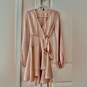 XS Long Sleeve Wrap Dress - Good Condition